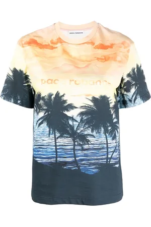 Paco rabanne Graphic-print organic cotton T-shirt
