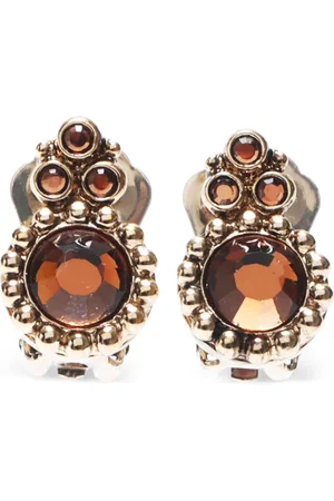 Dior 1990 rhinestone-embellished clip-on earrings