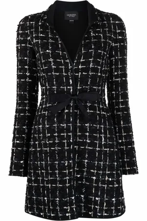 Giambattista Valli Bow-detail boucl?? dress