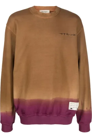 NICK FOUQUET Logo-embroidered tie-dye sweatshirt