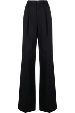 NILI LOTAN Pleat-detail wide-leg trousers