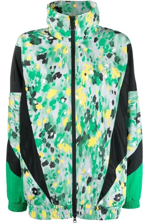 adidas Speckled zip-up track jacket