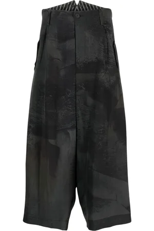 YOHJI YAMAMOTO Cropped wide-leg trousers