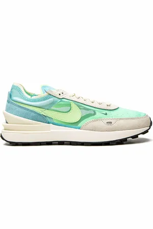 Nike Waffle One "Bleached Aqua/Lime" sneakers
