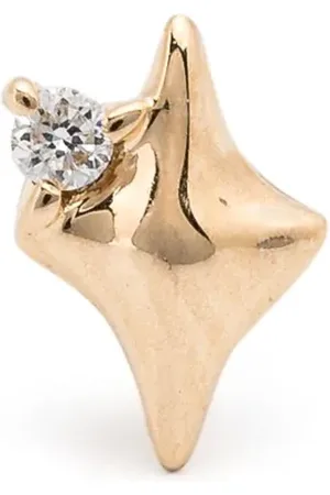 Maria Black 14kt yellow Misty Lead diamond single earring