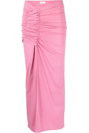 The Mannei Asymmetric-design maxi skirt
