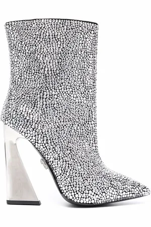 Philipp Plein Crystal-embellished ankle boots