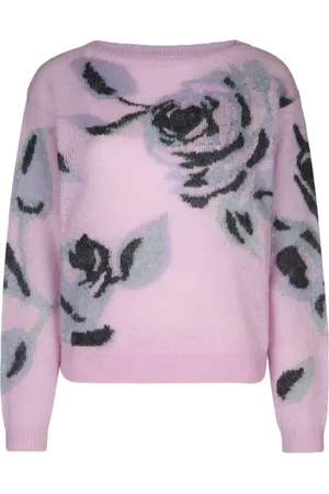 I BLUES Floral-motif sweater