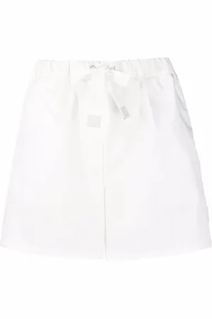 Moncler High-waisted drawstring shorts