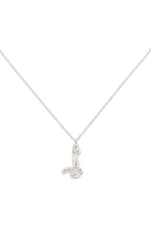 Lee J alphabet pendant necklace