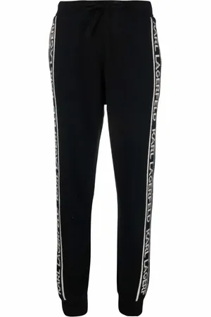 Karl Lagerfeld Logo cashmere trousers