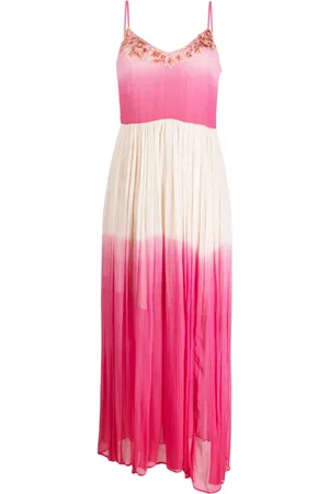 Twin-Set Floral-appliqu?? crepe dress