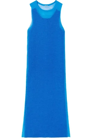 Jil Sander Semi-sheer knit long dress