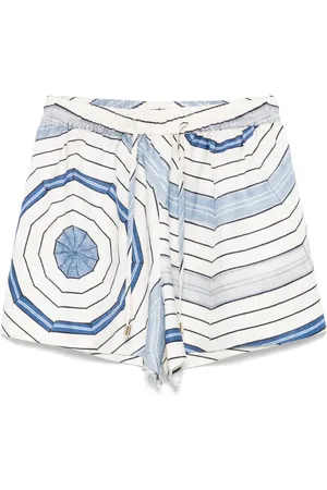 Sandro X Louise Bourgeois geometric-print shorts