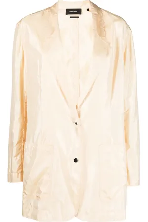 Isabel Marant Crinkled metallic blazer