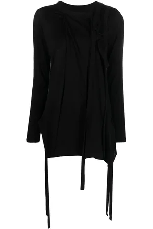 YOHJI YAMAMOTO Strap-detail round-neck sweatshirt