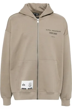 Izzue Logo zip-up hoodie