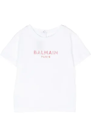 Balmain Logo-embroidered cotton T-shirt