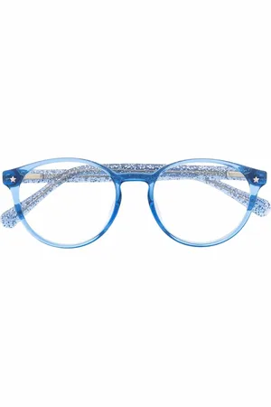 Chiara Ferragni Round-frame glitter-detail glasses