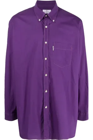 VALENTINO GARAVANI 2000s box-pleat detail button-down shirt