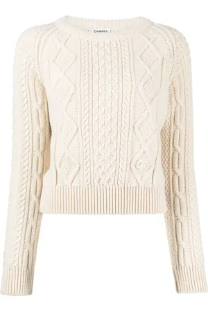CHANEL 1996 wool fisherman knit jumper