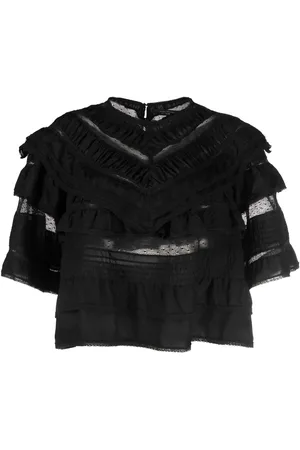 Isabel Marant Cielo tiered cropped top