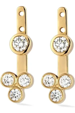Lark & Berry 14kt yellow Trinity diamond earrings