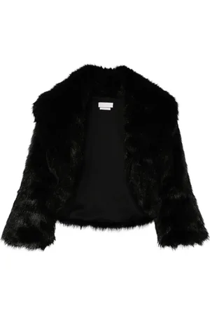 Saiid Kobeisy Cropped faux-fur jacket