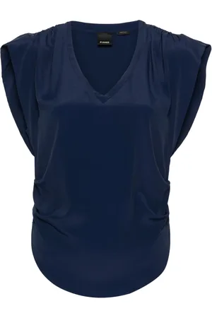 Pinko V-neck draped blouse