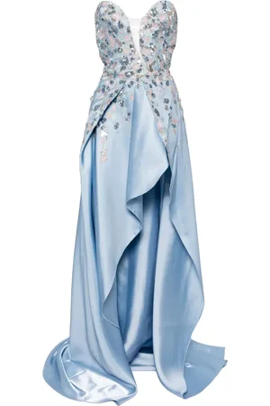 Saiid Kobeisy Sequin-embellished strapless dress