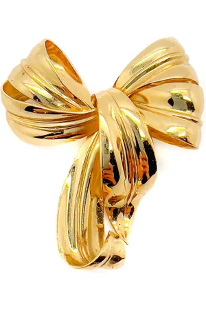 JENNIFER GIBSON JEWELLERY Vintage Christian Dior Floppy Bow Brooch 1980s