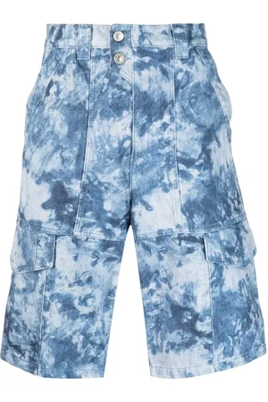 Isabel Marant Bleached-effect cargo shorts