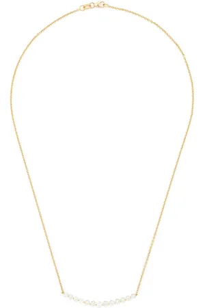 Anita 18kt yellow Crescent diamond necklace