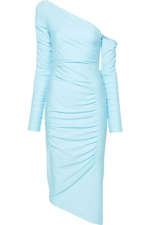 GAUGE81 Asymmetric pleated midi dress