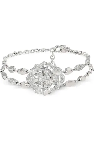 CHANEL 18K white gold Sous le Signe du Lion diamond bracelet
