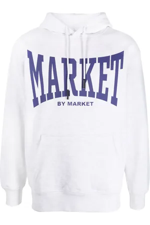 MARKET Logo-print cotton hoodie
