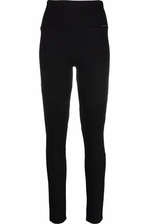 Philipp Plein Ribbed-panel biker leggings