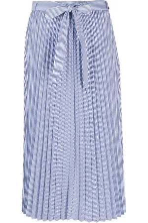 Tommy Hilfiger Ithaka-stripe pleated midi skirt