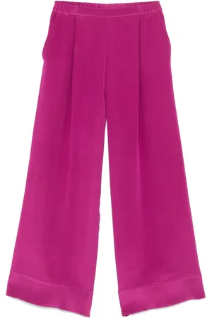 CARINE GILSON Wide-leg satin pajama trousers