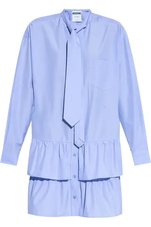 Moschino Ruffled cotton dress