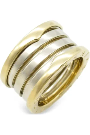 Bvlgari 2010s 18K yellow and white limited edition B.Zero1 ring