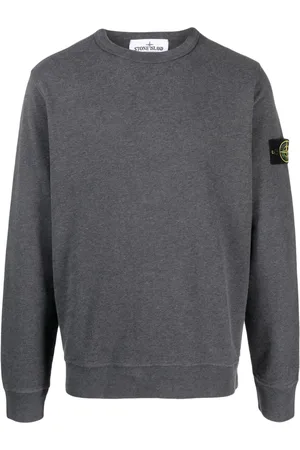 Stone Island Compass-patch cotton sweatshirt