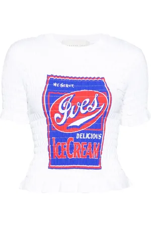 Conner Ives The Shirred ???Ives Ice cream??? T-shirt