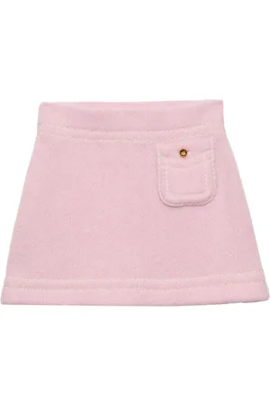Prada Triangle-logo cashmere miniskirt