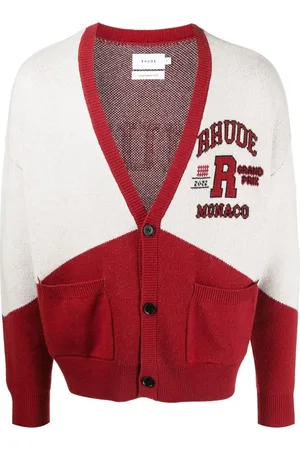 Rhude Grand Prix cashmere-merino cardigan