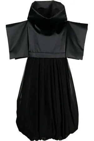 Comme des Garçons Wide-sleeves puffball midi dress
