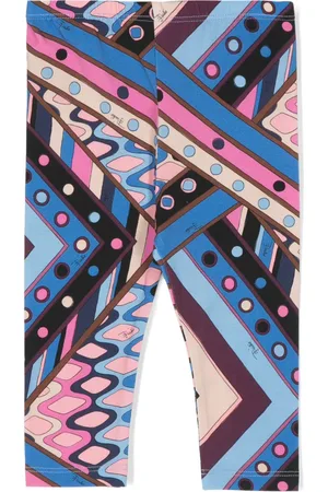 PUCCI Junior Vivara-print leggings