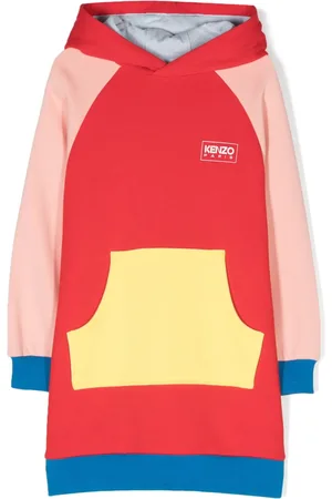 Kenzo Panelled-design hooded dress