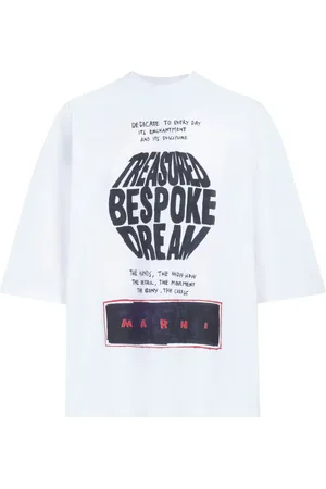 Marni Slogan-print cotton T-Shirt