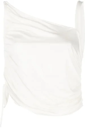 andre damo Single-strap gathered tank top